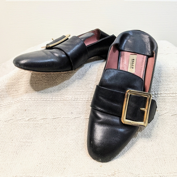 Bally Janelle Black Loafers 38 - Picture 8 of 16